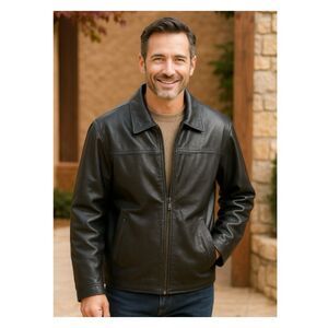 Lee Dungarees Bomber Jacket Faux Leather Sherpa Lined Coat mens Size XL